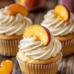Welcome to the delightful world of baking, where sweet aromas fill your kitchen and warm smiles emerge with each bite. Today, we're diving into a luscious recipe for Honey Peach Cream Cheese Cupcakes that will surely become a favorite among your family and friends. Imagine the combination of ripe, juicy peaches blended with the creamy richness of cream cheese, all drizzled with a touch of sweet honey. These cupcakes embody the essence of summer, making them perfect for any occasion, from birthday celebrations to casual gatherings or simply as a treat for yourself after a long day.
