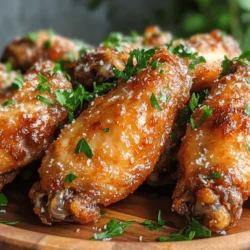 When it comes to comfort food that brings joy to gatherings, few dishes can compete with garlic Parmesan chicken wings. This delectable recipe embodies the perfect balance of savory garlic flavor and the rich, creamy goodness of Parmesan cheese. Whether you’re hosting a game day party, a casual get-together, or simply indulging in a cozy night in, these wings are sure to steal the spotlight.