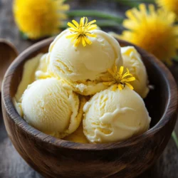 Imagine a warm, sun-drenched afternoon where the scent of blooming flowers wafts through the air, inviting you to indulge in a sweet, creamy delight. Dandelion and honey ice cream is not just an ordinary dessert; it’s a celebration of nature’s bounty, merging the vibrant flavors of foraged dandelion flowers with the rich sweetness of honey. This unique ice cream recipe embodies the spirit of creativity in the kitchen, allowing you to explore the world of wild edibles while crafting a treat that is as delightful to the palate as it is to the spirit.