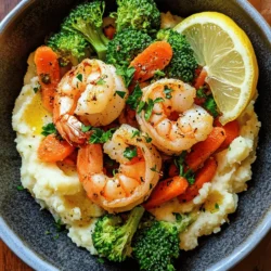 If you're on the lookout for a delicious and wholesome meal that brings together flavor, nutrition, and ease of preparation, look no further than the Garlic Butter Shrimp & Veggie Mash Bowl. This dish is a culinary celebration, combining the succulent taste of shrimp with the vibrant crunch of fresh vegetables, all brought together by a rich garlic butter sauce. The appeal of this dish lies not only in its delightful blend of flavors but also in its comforting textures and health benefits.