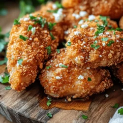 Crispy Hot Honey Feta Chicken is a culinary masterpiece that elegantly marries spicy, sweet, and savory flavors into one delectable dish. This innovative recipe has gained traction in recent years, captivating the hearts and taste buds of food enthusiasts everywhere. The allure of this dish lies not only in its unique taste but also in its versatility; it shines at casual weeknight dinners and makes a grand impression at special gatherings. Whether you are hosting a dinner party or simply looking to elevate your weekday meal rotation, Crispy Hot Honey Feta Chicken is sure to impress.