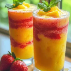 To create the perfect Pineapple Strawberry Swirled Slushies, it’s essential to understand the ingredients that make this drink so special. Let’s take a closer look at each component.