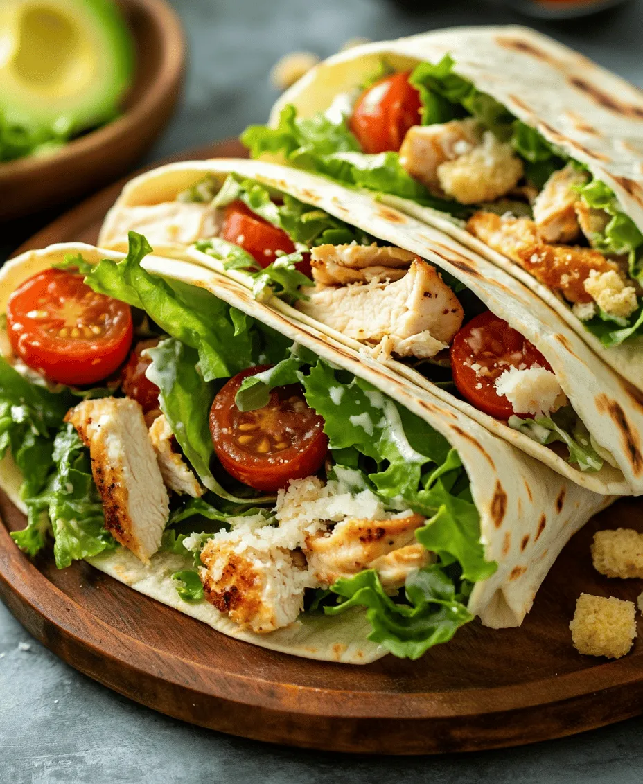 In today’s fast-paced world, convenience is key when it comes to meal preparation. Wraps have emerged as a popular choice for busy individuals and families, offering a delicious and portable way to enjoy a variety of flavors and nutrients. One standout option is the Zesty Chicken Caesar Wrap, which perfectly balances savory chicken, crisp vegetables, and creamy dressing in a handheld format. This recipe not only satisfies your taste buds but also simplifies mealtime, making it ideal for meal prep, family lunches, or casual gatherings with friends.