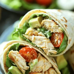 In today’s fast-paced world, convenience is key when it comes to meal preparation. Wraps have emerged as a popular choice for busy individuals and families, offering a delicious and portable way to enjoy a variety of flavors and nutrients. One standout option is the Zesty Chicken Caesar Wrap, which perfectly balances savory chicken, crisp vegetables, and creamy dressing in a handheld format. This recipe not only satisfies your taste buds but also simplifies mealtime, making it ideal for meal prep, family lunches, or casual gatherings with friends.