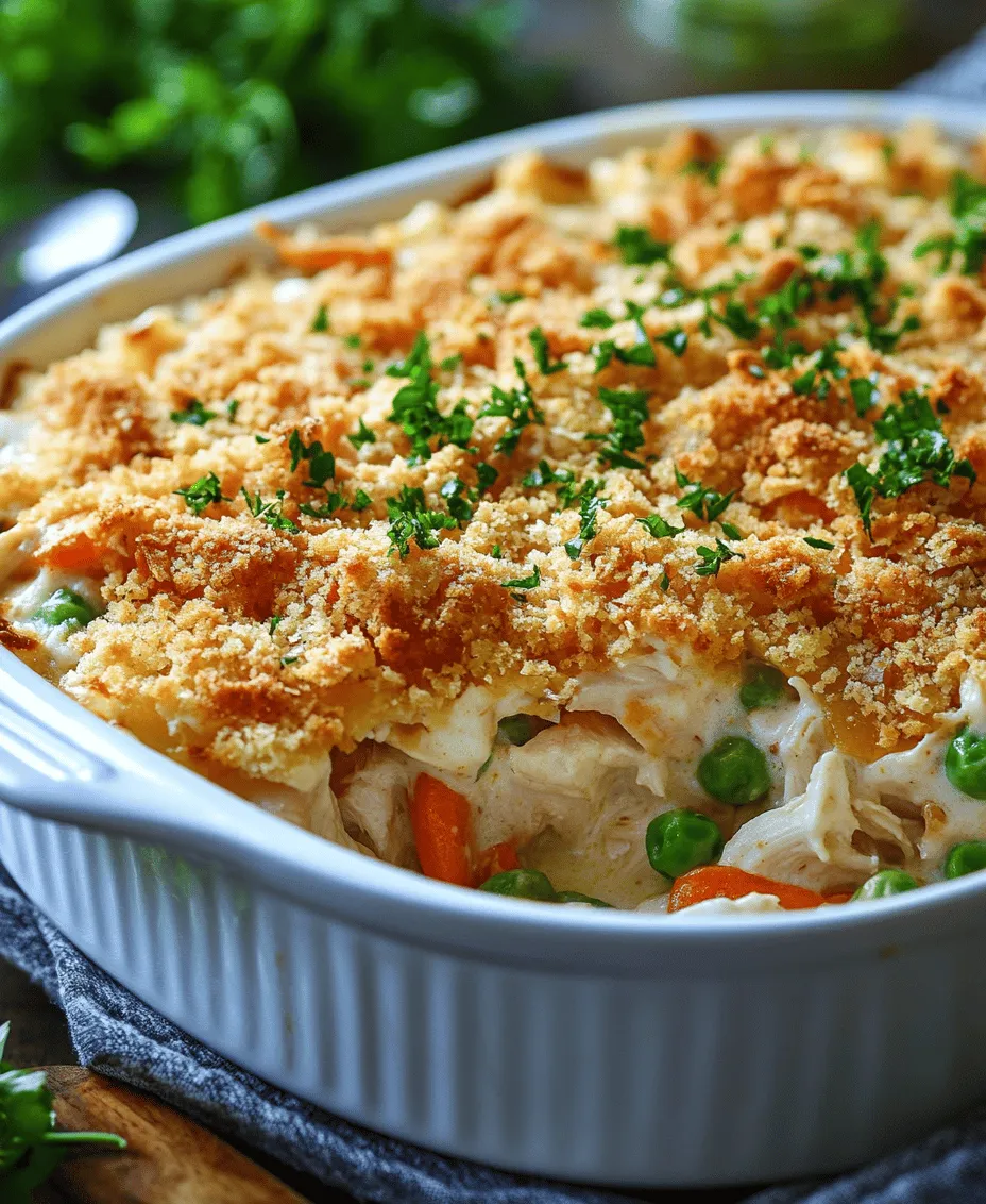 What makes the Million Dollar Chicken Casserole so appealing? At its core, it’s a harmonious blend of flavors and textures, combining tender shredded chicken, a creamy base, and a delightful crunchy topping. This dish is perfect for those who appreciate the simplicity of a one-pan meal without sacrificing taste. Whether you’re cooking for your family or impressing guests at a gathering, this casserole is sure to become a staple in your recipe repertoire.
