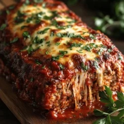 Italian cuisine has long been celebrated for its rich flavors and comforting dishes that bring families and friends together. From pasta to pizza, the essence of Italy is woven into many beloved recipes, creating a culinary tradition that resonates across the globe. Among these cherished dishes, meatloaf holds a special place as a classic comfort food that has evolved through generations. Today, we present a unique take on this classic dish: Savory Italian Meatloaf Delight. This delightful recipe marries the traditional meatloaf’s heartiness with the vibrant flavors of Italy, resulting in a dish that is both comforting and exciting.