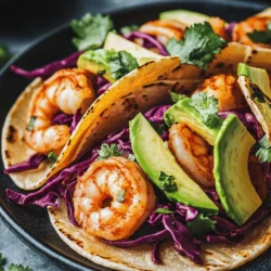 If you’re looking for a dish that combines quick preparation with vibrant flavors, look no further than Spicy Garlic Shrimp Tacos. These delightful tacos are not just a meal; they are an experience that brings the essence of culinary excitement right to your kitchen. The succulent shrimp, infused with a zesty garlic marinade, meets fresh toppings in warm tortillas, creating a symphony of textures and tastes that is sure to impress.