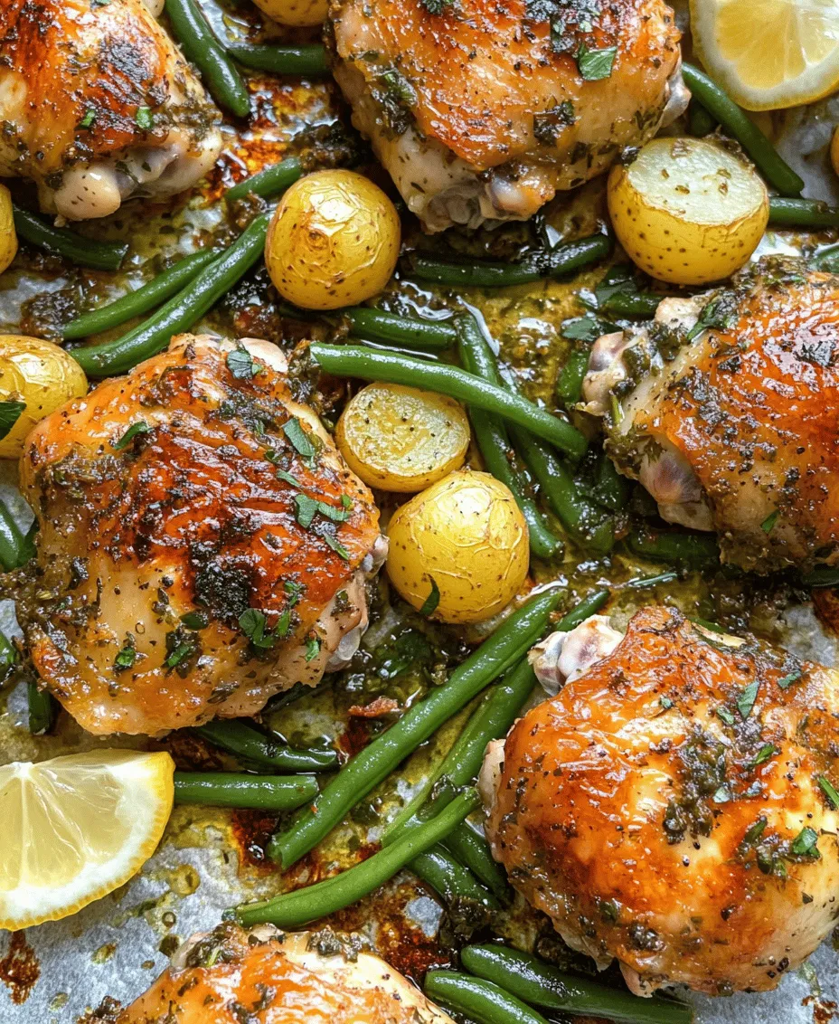 In today’s fast-paced world, the convenience of one-pan meals has captured the hearts of home cooks everywhere. The allure of a dish that not only delivers exceptional flavors but also saves time in preparation and cleanup is undeniably appealing. One such dish that embodies these qualities is the Herb Roasted Chicken & Potatoes. This delightful recipe brings together tender, juicy chicken thighs, perfectly roasted baby potatoes, and vibrant green beans, all infused with the aromatic essence of fresh herbs and spices.