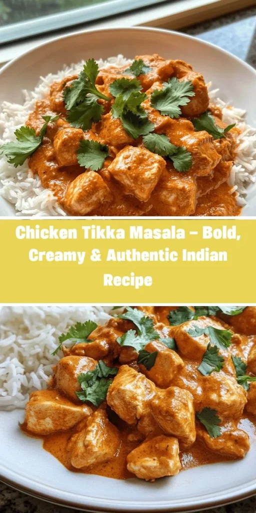 Embark on a flavorful journey with Chicken Tikka Masala, a beloved dish that marries tender chicken with a rich, spiced tomato sauce. This iconic recipe, stemming from Indian cuisine and adored globally, is perfect for both novice and experienced cooks. Marinated in creamy yogurt and aromatic spices, this dish celebrates the fusion of cultures in every bite. Serve it with naan or basmati rice for a complete meal. Discover the beauty of this culinary classic! #ChickenTikkaMasala #IndianCuisine #FoodLovers #CookingJourney #RecipeIdeas #CulinaryDelight