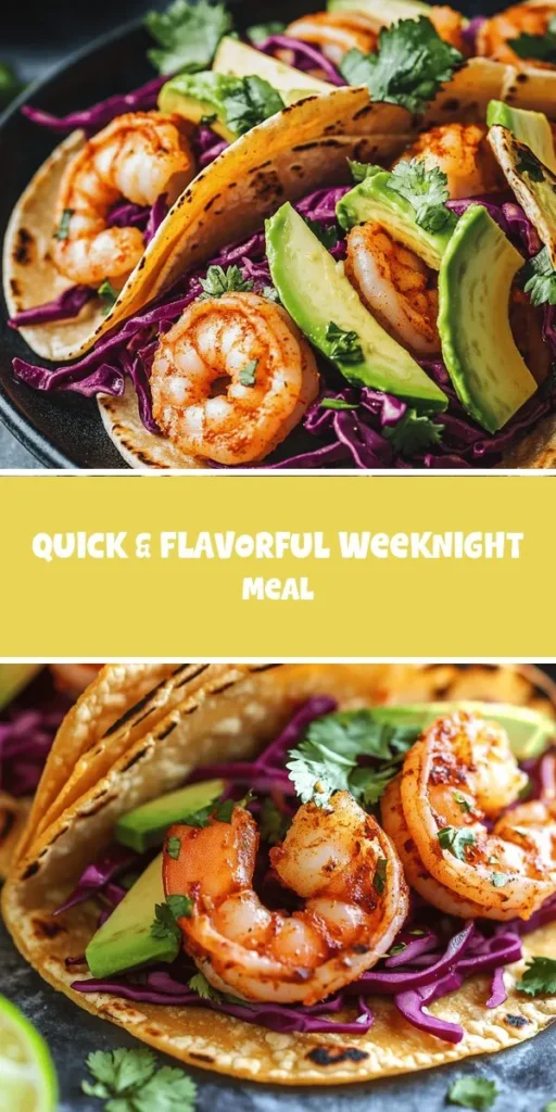 Dive into a fiesta of flavors with these Spicy Garlic Shrimp Tacos! This quick and easy recipe features succulent shrimp marinated in a zesty garlic blend, topped with fresh veggies and wrapped in warm tortillas. Perfect for casual dinners or festive gatherings, these tacos are highly customizable to suit any palate. Get ready to impress your friends and family with this delicious, nutritious dish! #ShrimpTacos #QuickRecipes #TacoTuesday #SeafoodLovers #Foodie #HealthyEating #DinnerIdeas