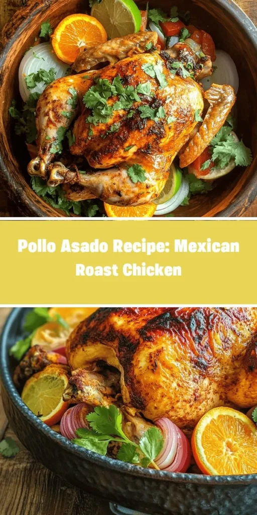 Indulge in the vibrant flavors of Pollo Asado, a traditional Mexican roast chicken that brings people together! Juicy, tender meat with a crispy skin makes it a perfect centerpiece for any gathering. Learn how to marinate and roast this dish to perfection, using fresh ingredients and spices for a true taste of Mexico. Get ready to impress your family and friends with this culinary delight! #PolloAsado #MexicanCuisine #RoastChicken #ComfortFood #FamilyMeals #CookingInspiration #Foodie