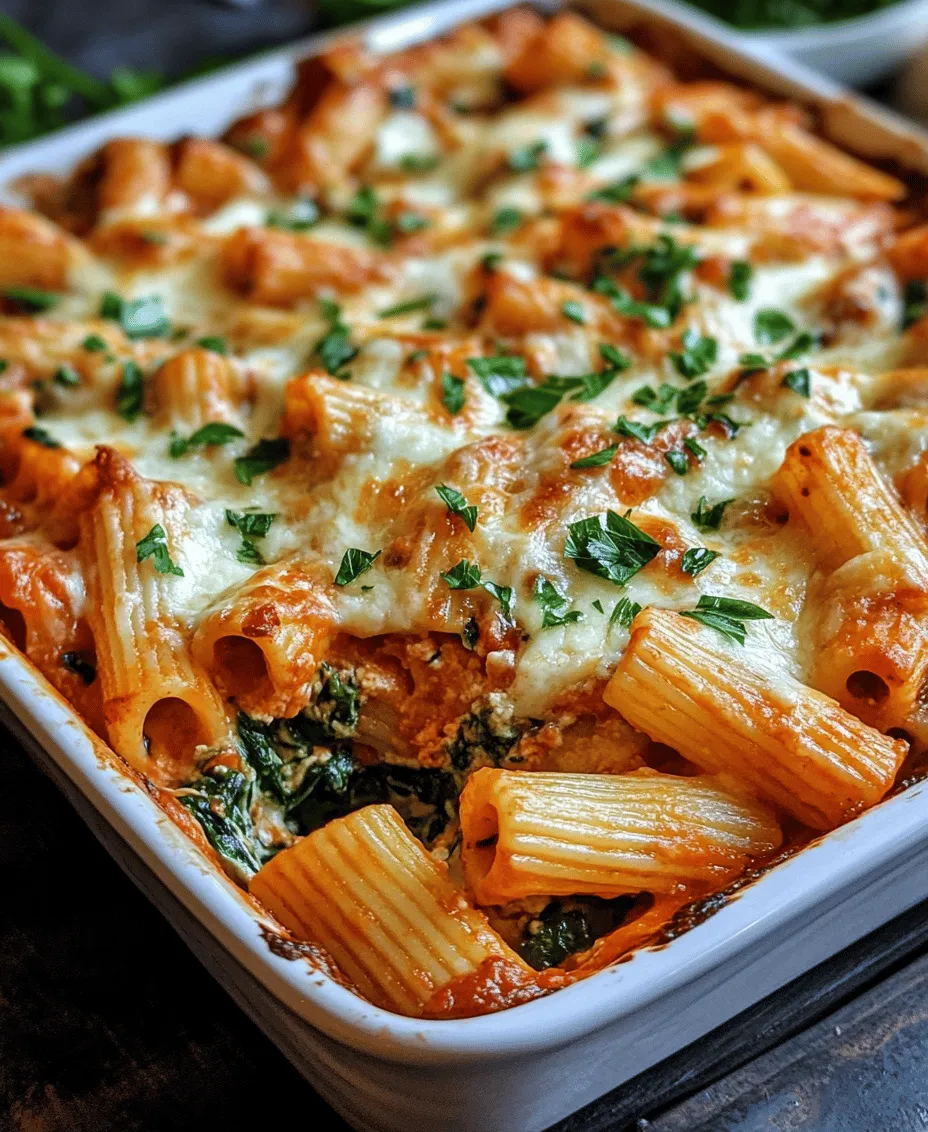 Imagine a comforting, creamy dish that combines the rich flavors of cheese with the vibrant, fresh taste of spinach. The Spinach Ricotta Bake, featuring baked rigatoni, is a celebrated recipe that has garnered attention for its deliciousness and its ability to please both children and adults alike. This dish is perfect for weeknight dinners, family gatherings, or even special occasions when you want to impress your guests without spending all day in the kitchen.