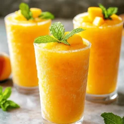 As the summer months roll in, it becomes essential to have a repertoire of refreshing drinks at your disposal. The significance of staying hydrated cannot be overstated, especially when temperatures soar. Refreshing beverages serve as a way to cool down and revitalize, and slushies have surged in popularity as a go-to choice for both children and adults. Their icy texture and fruity flavors perfectly embody the spirit of summer, and the Frozen Peach Lemonade Slushie stands out as a versatile option that can be enjoyed at picnics, pool parties, or simply as a mid-afternoon treat.