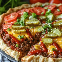 Imagine taking the classic, all-American cheeseburger and transforming it into a stunning torte that not only pleases the palate but also captivates the eyes. The Cheeseburger Torte is an innovative dish that marries the beloved flavors of a cheeseburger into a layered masterpiece, perfect for any occasion. Whether you’re hosting a casual family dinner, planning a festive gathering, or simply looking to impress your friends with a unique culinary creation, this torte stands out as a delightful choice.