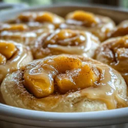 Imagine waking up to the irresistible aroma of freshly baked cinnamon rolls, with the sweet, juicy scent of peaches wafting through your kitchen. Peach Cobbler Cinnamon Rolls are a delightful fusion of these two beloved desserts, offering a unique and comforting treat that brings together the warm spices of cinnamon rolls and the vibrant, refreshing flavors of peach cobbler. This recipe is perfect for those who crave the familiar comfort of cinnamon rolls but want to elevate their experience with the addition of luscious peaches.