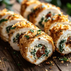 Savory Chicken Roll Ups are a delightful culinary creation that seamlessly blends flavor, nutrition, and versatility. Whether you’re hosting a dinner party, preparing a family meal, or simply looking for a quick weeknight dish, these roll ups are the perfect solution. With their attractive presentation and satisfying taste, they are sure to impress guests and family alike.