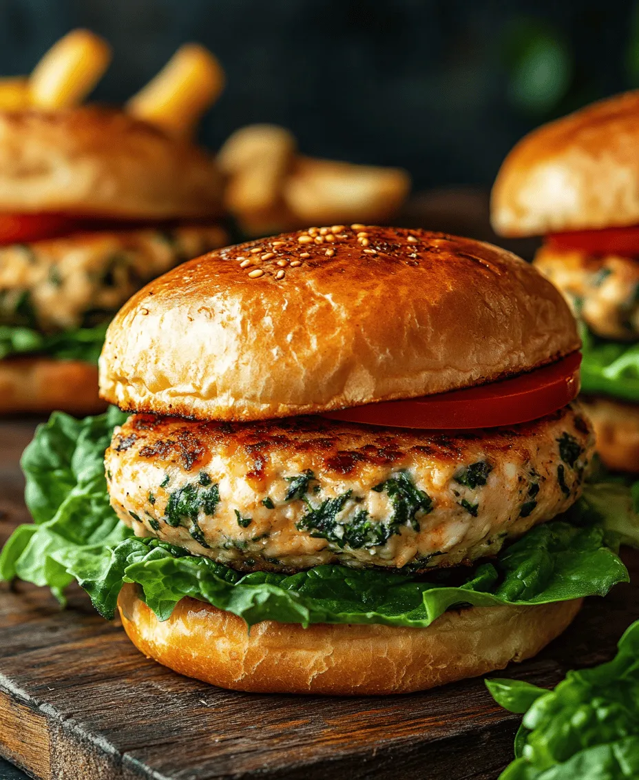 In the realm of healthy dining, flavor often takes a backseat. However, our Easy White Cheddar Spinach Chicken Burgers break that stereotype by delivering both taste and nutrition in every bite. This recipe brings together the lean protein of ground chicken, the vibrant greens of fresh spinach, and the creamy richness of white cheddar cheese to create a delightful burger experience. Not only are these burgers easy to prepare, but they are also versatile enough to suit any occasion—be it a quick weeknight dinner or a festive weekend barbecue.