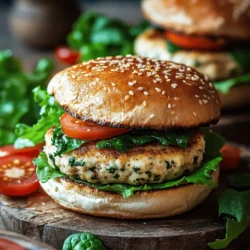 In the realm of healthy dining, flavor often takes a backseat. However, our Easy White Cheddar Spinach Chicken Burgers break that stereotype by delivering both taste and nutrition in every bite. This recipe brings together the lean protein of ground chicken, the vibrant greens of fresh spinach, and the creamy richness of white cheddar cheese to create a delightful burger experience. Not only are these burgers easy to prepare, but they are also versatile enough to suit any occasion—be it a quick weeknight dinner or a festive weekend barbecue.