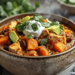 When it comes to comfort food, few dishes can compete with a hearty bowl of chili. This Sweet Potato Chicken Chili not only warms the soul but also delivers a perfect balance of flavors and textures that will delight your taste buds. Featuring tender chicken, creamy sweet potatoes, and a medley of spices, this chili embodies both nourishment and satisfaction. The appeal of this dish lies not just in its taste but also in its health benefits, making it a popular choice for those seeking a wholesome meal that doesn’t skimp on flavor.