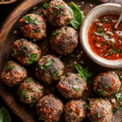 Imagine sinking your teeth into a tender, juicy meatball infused with aromatic herbs and spices, accompanied by a rich and vibrant roasted red pepper sauce. This tantalizing dish, Zesty Greek Meatballs with Roasted Red Pepper Sauce, is a culinary delight that showcases the essence of Greek cuisine. Known for its emphasis on fresh ingredients, bold flavors, and health-conscious recipes, Greek cooking offers a unique experience that is both satisfying and nourishing.