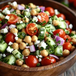 Salads have long held a place of prominence in culinary traditions around the world, celebrated not only for their vibrant colors and textures but also for their versatility. With countless variations, they can suit any palate, season, or occasion. In recent years, health-conscious trends have propelled salads into the spotlight, making them a staple in many households. Among these, the Refreshing Chickpea Cucumber Salad stands out as a nutritious and vibrant dish that is both satisfying and easy to prepare.