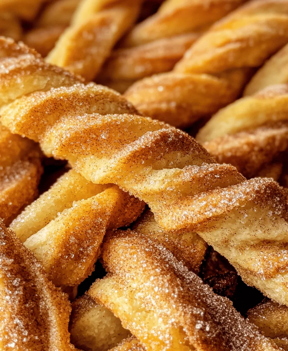Cinnamon Sugar Twists are a delicious treat that perfectly combines the flakiness of puff pastry with the warm, comforting flavors of cinnamon and sugar. These delightful pastries are more than just a sweet snack; they evoke a sense of nostalgia and comfort that makes them a favorite for many. Whether enjoyed at a cozy family gathering or served at a festive celebration, these twists are sure to please everyone at the table. The best part? This recipe is incredibly simple, making it accessible for both novice bakers and those with more experience in the kitchen.