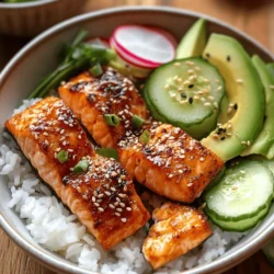 In recent years, salmon bowls have surged in popularity, becoming a staple in contemporary cuisine. These vibrant and nutritious meals are not just a feast for the palate but also a visual delight, showcasing a harmonious blend of colors and textures. The crispy salmon paired with a medley of fresh ingredients creates an unforgettable dining experience that is both satisfying and health-conscious.