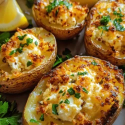 In the world of comfort food, few dishes can rival the simple pleasure of baked potatoes. These starchy delights have long been a staple in many households, celebrated for their versatility and ability to absorb flavors. When you elevate this classic staple with the creamy goodness of feta cheese, aromatic herbs, and a hint of garlic, you create an unforgettable culinary experience. Baked Feta Potatoes are not only delicious but also easy to prepare, making them perfect for weeknight dinners or special occasions.