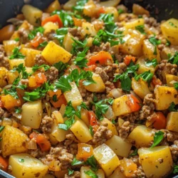 Ground Turkey with Potatoes is a versatile and satisfying dish that brings together the wholesome flavors of lean ground turkey and hearty potatoes in a simple skillet preparation. This dish is not only a culinary delight but also a practical choice for busy households. In today’s fast-paced world, finding a meal that is both nutritious and easy to prepare can be a challenge. Ground Turkey with Potatoes perfectly addresses this need, making it an ideal option for busy weeknights or a cozy family dinner.