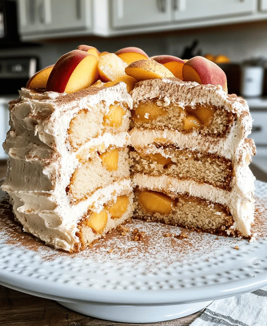 Baking with seasonal fruits is not just a culinary practice; it's a celebration of nature's bounty. When summer arrives, it brings with it an abundance of juicy fruits that can elevate any dessert. Among these, peaches stand out for their sweet, succulent flavor and aromatic fragrance. The Peachy Perfection Cake is an embodiment of summer, merging the delightful taste of fresh peaches with a rich, velvety brown sugar frosting. This cake is not just a treat for the taste buds; it’s a visual spectacle adorned with the vibrant hues of ripe peaches, making it an irresistible centerpiece for any gathering.