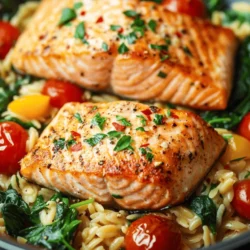 In the realm of quick and nutritious weeknight dinners, few dishes can claim the spotlight quite like One Skillet Salmon with Lemon Orzo. This delightful meal not only captivates the senses with its vibrant flavors but also delivers a wholesome punch of nutrients that make it an ideal choice for health-conscious eaters. The combination of tender salmon, zesty lemon, and perfectly cooked orzo creates a harmonious blend that is both satisfying and refreshing.