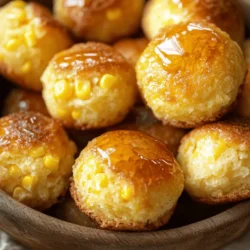 If you're looking for a snack that combines sweetness with savory goodness, look no further than Honey Butter Cornbread Poppers. These delightful mini treats are not only easy to make but also versatile enough to serve at various occasions—from casual family dinners to festive gatherings. The charm of cornbread, a staple in American cuisine, is elevated in this recipe, which melds the natural sweetness of honey with the rich creaminess of butter. The result is a batch of poppers that are golden on the outside, soft and moist on the inside, and bursting with flavor.