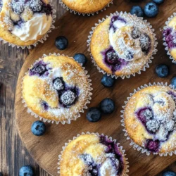 Exploring the delightful world of baked goods often leads to discovering scrumptious recipes that warm the heart and satisfy the palate. One such recipe is for Blueberry Cream Cheese Muffins, a perfect fusion of sweet blueberries, creamy filling, and a tender muffin base. These muffins are not just a treat for the taste buds; they also elevate ordinary breakfast or snack times into something special. Whether you enjoy these muffins as a breakfast delight, an afternoon snack, or a dessert, they promise to be a hit among family and friends.