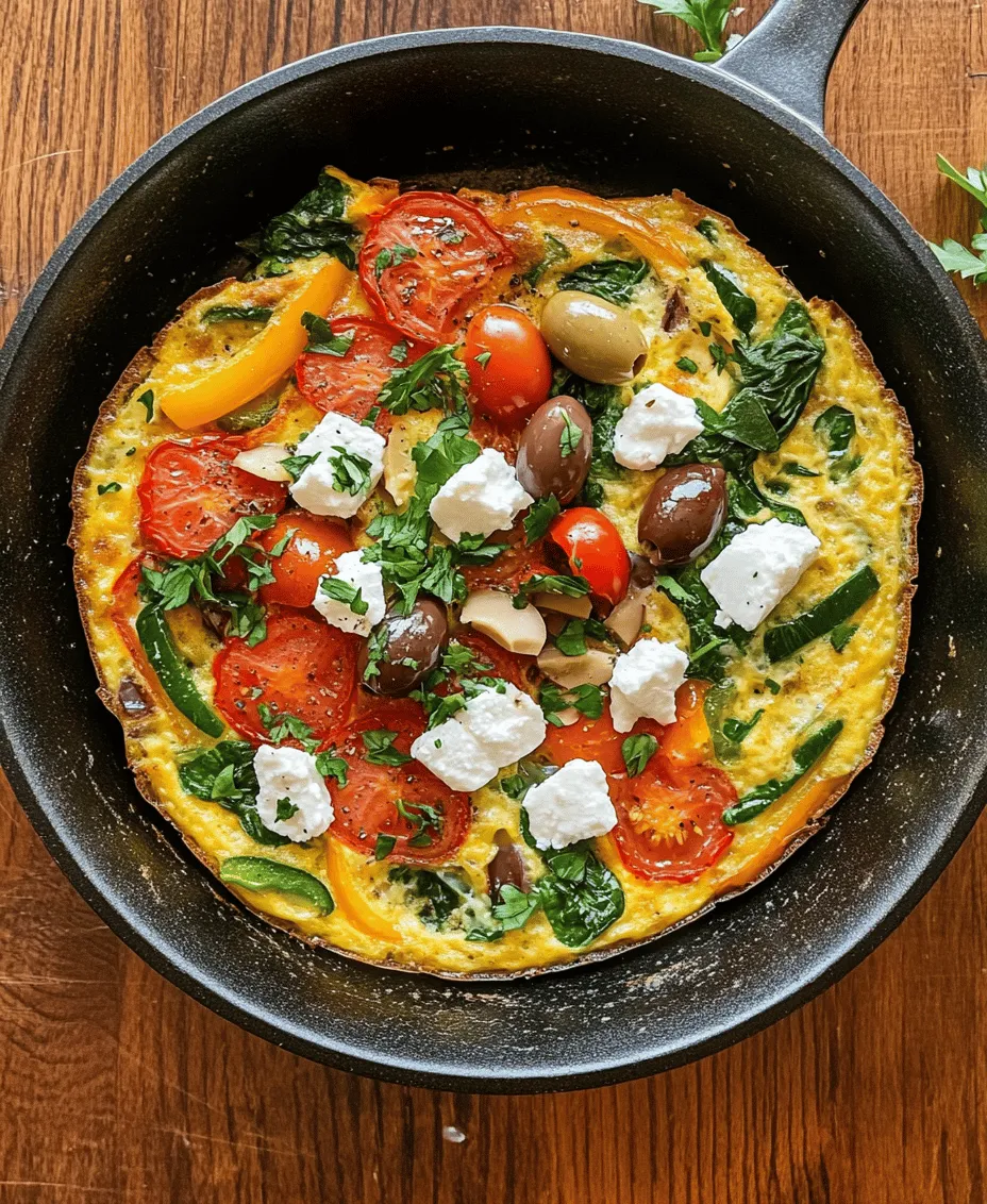 The Mediterranean diet has gained widespread acclaim for its numerous health benefits, making it a favorite among nutritionists and food enthusiasts alike. This diet is characterized by an abundance of plant-based foods, healthy fats, whole grains, and lean proteins, all of which contribute to a balanced and wholesome lifestyle. One standout dish that embodies the essence of this diet is the Mediterranean Veggie Frittata with Feta and Olives. This versatile and nutritious recipe not only showcases the vibrant flavors of the Mediterranean but also serves as a fantastic option for any meal of the day.