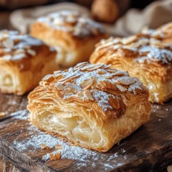 Flaky sweet almond pastries are a culinary delight that brings warmth and comfort into any kitchen. Their delicate layers, combined with a rich almond filling, create a treat that is both satisfying and indulgent. These pastries are perfect for any occasion, whether you're hosting a brunch, celebrating a special event, or simply craving a sweet snack. The joy of baking at home lies not only in the delicious results but also in the process itself—transforming simple ingredients into something extraordinary.