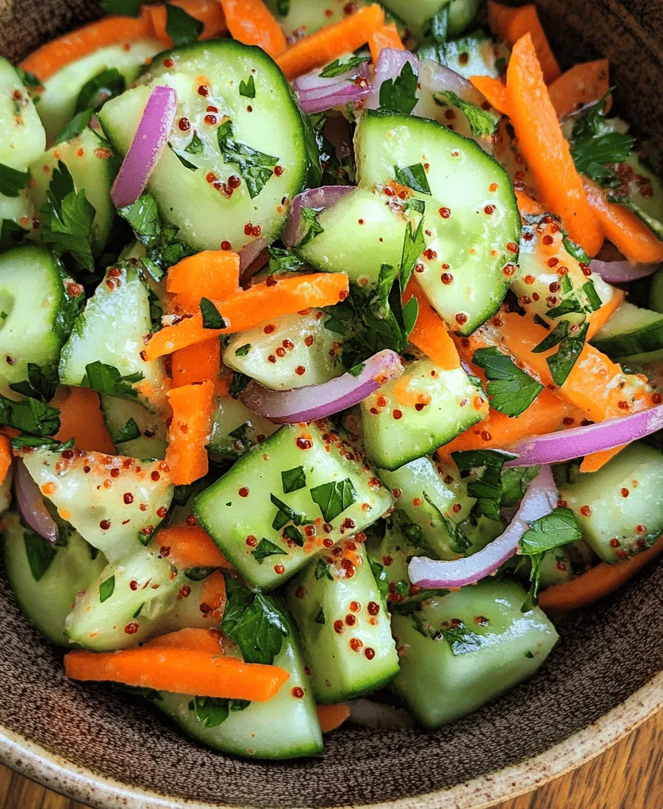 As the warm weather approaches, the desire for light and refreshing meals grows stronger. One dish that perfectly embodies this craving is the refreshing cucumber carrot salad. This vibrant salad is not only visually appealing but also versatile enough to complement any occasion, whether you are hosting a summer picnic, preparing a family gathering, or simply enjoying a light lunch.