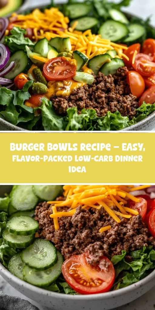 Discover the delightful world of Burger Bowls, a healthy twist on a classic favorite! These customizable meals combine the heartiness of a traditional burger with fresh, nutritious ingredients, making them perfect for low-carb diets. With a variety of toppings and easy preparation, Burger Bowls are both satisfying and visually appealing. Dive into this culinary trend that celebrates flavor while prioritizing health. #BurgerBowls #HealthyEating #LowCarb #MealPrep #Foodie #HealthyRecipes #FoodTrends #Nutrition