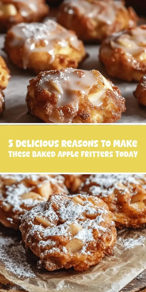 Discover the joys of baking with these delicious baked apple fritters! Combining fresh apples with spices, these guilt-free treats deliver a delightful sweetness and fluffy texture. Perfect for breakfast or an afternoon snack, they’re easy to make and a healthier alternative to traditional fried fritters. Indulge without the worry, fill your kitchen with irresistible aromas, and impress your loved ones! Try the recipe today! #BakedAppleFritters #HealthyBaking #DessertIdeas #ComfortFood #FallFlavors #SweetTreats