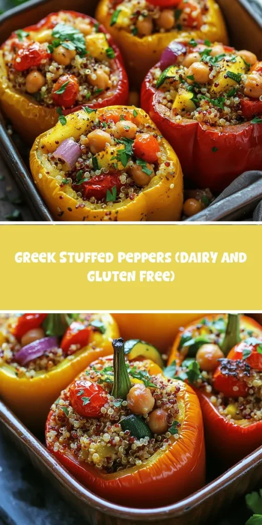 Discover the vibrant and nutritious world of Greek stuffed peppers, known as gemista. These colorful delights are filled with a savory mix of quinoa, chickpeas, and fresh herbs, making them a perfect option for any dinner table. Celebrate the essence of Mediterranean cooking with this adaptable dish that brings family and friends together. Explore creative variations and health benefits today! #StuffedPeppers #GreekCuisine #HealthyEating #MediterraneanDiet #Gemista #Quinoa #Chickpeas