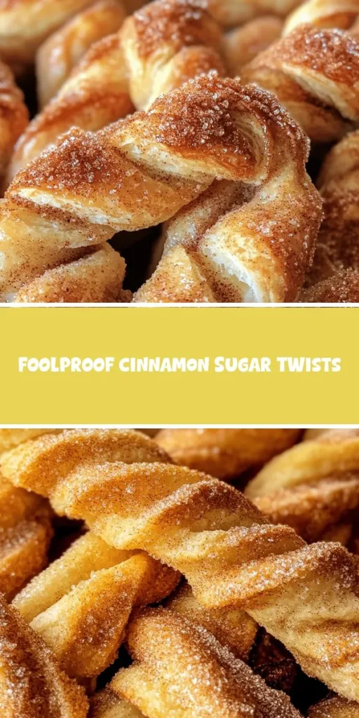 Discover the delight of Foolproof Cinnamon Sugar Twists, a perfect blend of flaky puff pastry with warm cinnamon and sugar. These simple yet delectable pastries are a wonderful treat for any occasion, whether it&rsquo;s breakfast or dessert. Whip them up effortlessly with just a few ingredients and enjoy their nostalgic flavors. Perfect for sharing or enjoying solo! #CinnamonSugarTwists #Baking #PuffPastry #Recipe #SweetTreats #Desserts #HomeBaking #CookingFun