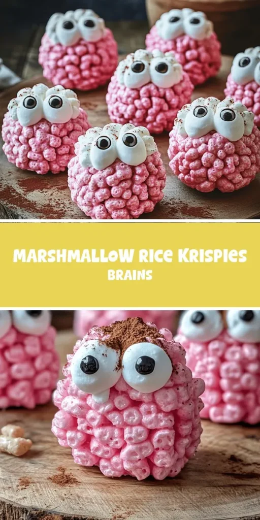 Get into the Halloween spirit with these fun and easy Marshmallow Rice Krispies Brains! Perfect for parties or family fun, these treats combine crispy Rice Krispies with gooey marshmallows and vibrant colors to create a spooky yet delightful dessert. With just a few simple ingredients, you can impress your guests and make memories in the kitchen. Check out the full recipe now! #HalloweenTreats #RiceKrispies #SpookyDesserts #HalloweenCooking #FunRecipes