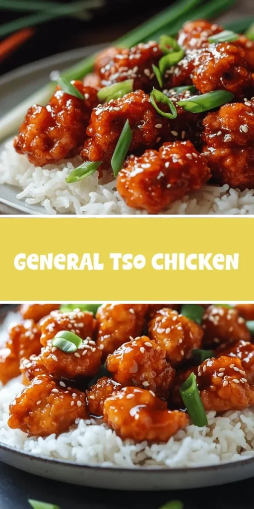 Embark on a flavorful culinary adventure with General Tso's Chicken Delight, a beloved Chinese-American dish that combines crispy chicken, sweet-tangy sauce, and aromatic spices. This easy homemade recipe allows you to tailor the flavors to your liking while impressing your family and friends. Dive into the rich history, explore ingredient tips, and enjoy the satisfaction of creating this classic dish in your own kitchen! #GeneralTsosChicken #HomemadeChineseFood #CookingAtHome #Foodie #ChineseAmericanCuisine #DeliciousRecipes #YummyEats