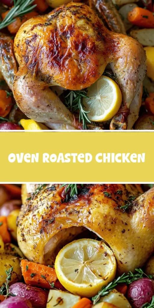 Discover the delightful twist on a classic dish with this herb-infused oven-roasted chicken recipe! Perfect for family gatherings or cozy weeknight dinners, this recipe combines luscious flavors from fresh rosemary, thyme, and parsley, ensuring every bite is bursting with taste. Pair with roasted vegetables for a complete meal. Elevate your cooking skills and create lasting memories around the dinner table. Try it today! #RoastChicken #HerbInfused #Cooking #DeliciousMeals #FamilyDinner #HomeCooking