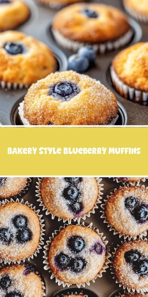 Discover the joy of baking with this easy bakery-style blueberry muffins recipe! These soft and fluffy muffins promise a perfect balance of sweetness and tartness, each bite bursting with juicy blueberries. Whether for breakfast, a snack, or dessert, they are versatile and delightful. Enhance your baking skills with tips on ingredient selection and techniques to achieve that perfect rise. Enjoy the aroma of fresh muffins wafting through your home. #BlueberryMuffins #BakingFromScratch #HomemadeGoodness #BakeryStyle #MuffinRecipe #SweetTreats