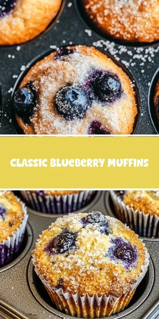 Elevate your mornings with these classic blueberry muffins featuring a zesty lemon twist! These delightful treats combine sweet, juicy blueberries with a refreshing burst of lemon, making them the perfect breakfast or on-the-go snack. Packed with antioxidants and flavor, these muffins are easy to make and sure to please. Discover the recipe that has been loved for generations and add a touch of nostalgia to your table! #BlueberryMuffins #Breakfast #Baking #HomemadeGoodness #DeliciousTreats #LemonTwist