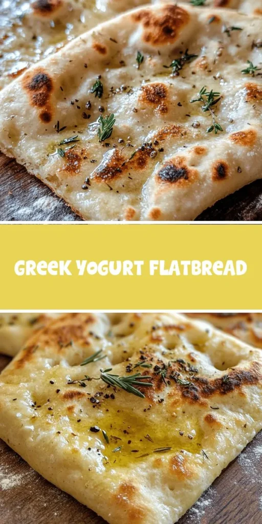 Discover the magic of homemade Greek Yogurt Flatbread that’s quick, easy, and incredibly tasty! This versatile flatbread combines the creaminess of Greek yogurt with simple ingredients to create a delicious addition to any meal. Perfect for pairing with dips, using as a wrap, or enjoying as a snack, it’s a dish that will surely impress. Explore the tips for customization and serving suggestions in the full recipe! #Flatbread #GreekYogurt #HomemadeRecipes #HealthyEating #BakingFun #QuickRecipes #VersatileCooking