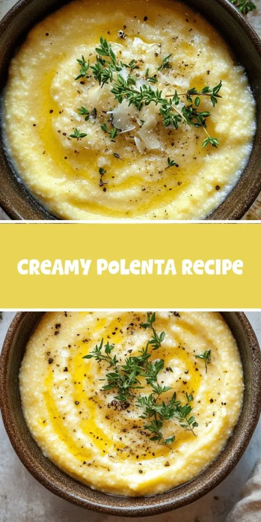 Discover the comforting allure of Creamy Dreamy Polenta, a versatile dish that’s perfect for any meal! Made from coarse cornmeal and enriched with dairy and flavorful broth, this creamy delight can be customized with your favorite toppings. Learn about its Italian roots, key ingredients, and easy preparation steps that make it ideal for both novice cooks and seasoned chefs. Elevate your culinary skills today! #Polenta #ComfortFood #CulinaryDelight #CookingAtHome #Foodie #RecipeIdeas #ItalianCuisine