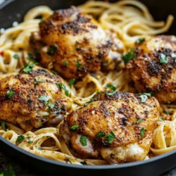 If you’re seeking a dish that tantalizes the taste buds with bold flavors and a hearty, satisfying texture, look no further than Spicy Cajun Chicken with Garlic Parmesan Linguine. This dish not only embodies the essence of comfort food but also brings a delightful twist with its fiery Cajun spices paired with a creamy pasta that strikes the perfect balance. Whether you’re preparing a weeknight dinner or impressing guests at a dinner party, this recipe is sure to leave everyone craving more.