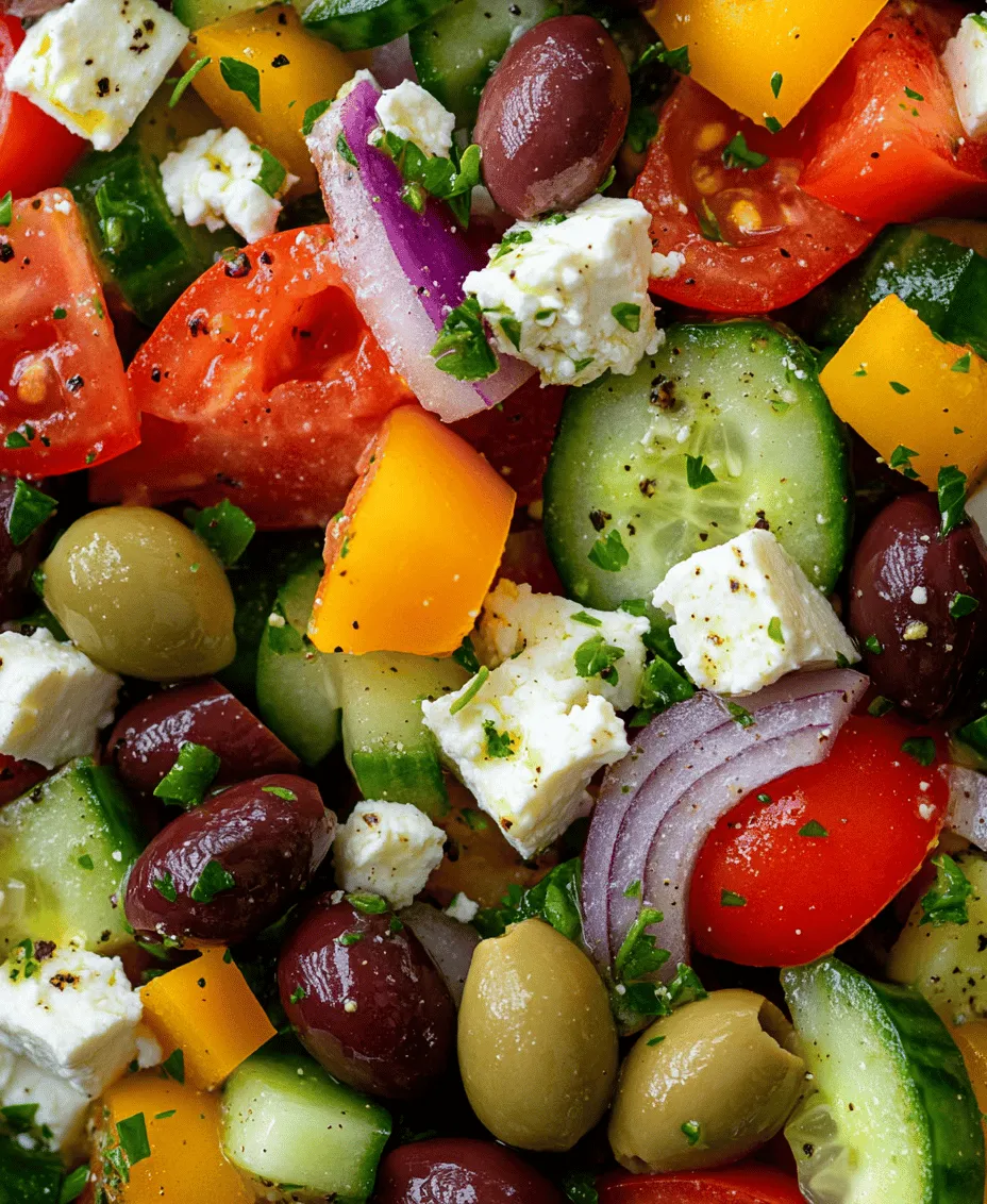 The Mediterranean diet has gained significant attention in recent years for its numerous health benefits. Known for its emphasis on fresh fruits, vegetables, whole grains, and healthy fats, this diet not only promotes physical well-being but also supports heart health and weight management. At the heart of this culinary tradition lies the Greek salad, a staple of Greek cuisine celebrated for its refreshing flavors and vibrant colors. Perfectly embodying the essence of the Mediterranean lifestyle, the Greek salad showcases the importance of fresh, seasonal ingredients that not only enhance flavors but also contribute to a wholesome meal.