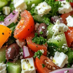 The Mediterranean diet has gained significant attention in recent years for its numerous health benefits. Known for its emphasis on fresh fruits, vegetables, whole grains, and healthy fats, this diet not only promotes physical well-being but also supports heart health and weight management. At the heart of this culinary tradition lies the Greek salad, a staple of Greek cuisine celebrated for its refreshing flavors and vibrant colors. Perfectly embodying the essence of the Mediterranean lifestyle, the Greek salad showcases the importance of fresh, seasonal ingredients that not only enhance flavors but also contribute to a wholesome meal.